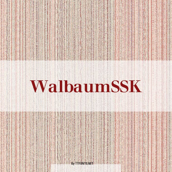 WalbaumSSK example